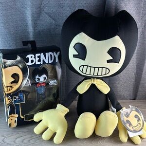 Bendy Plush + Figure Bundle Ink Machine Collectible Set New Tags